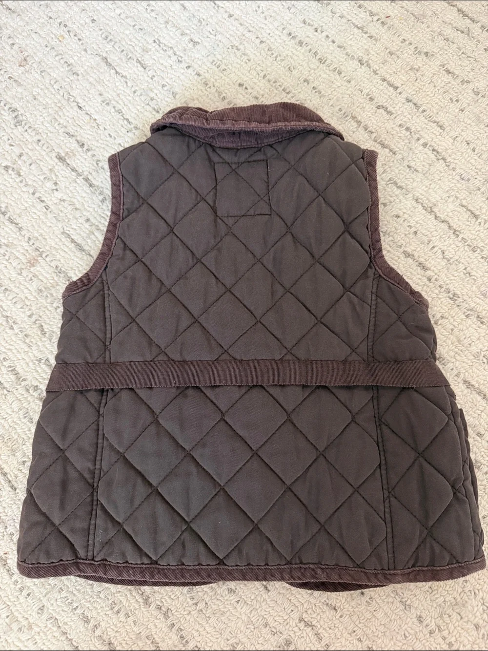 GAP Quilted Brown Girls' Puffer Vest